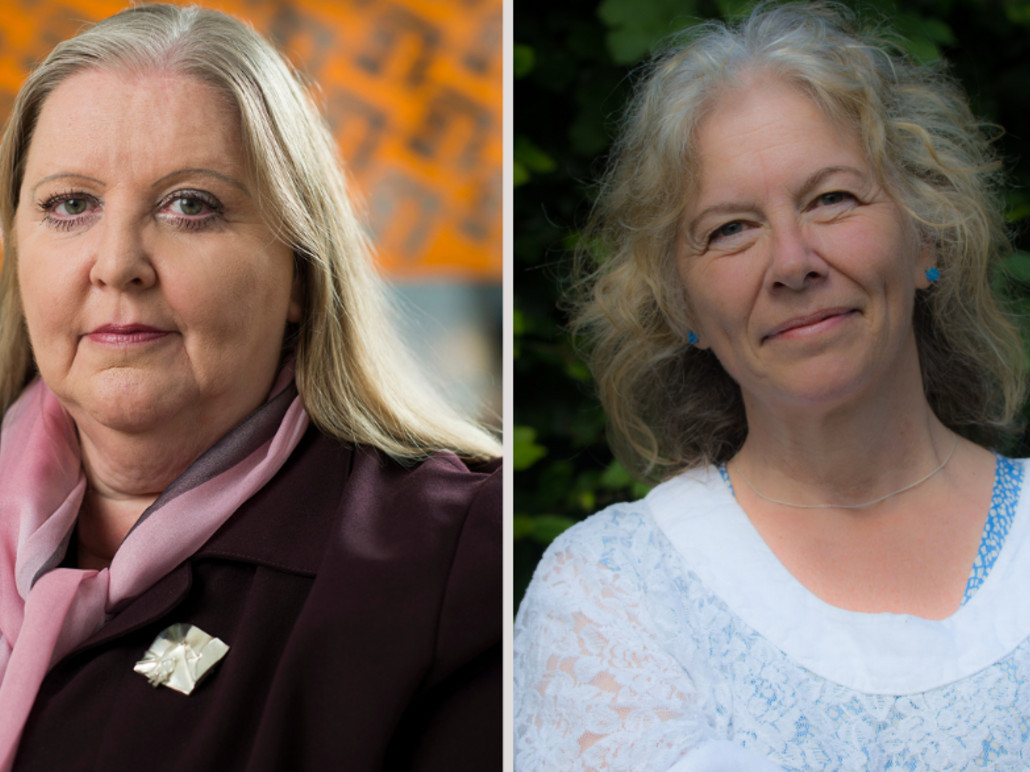 Strategidirektør og journalist Lisbeth Knudsen og cand.scient. og forfatter Hanne Strager